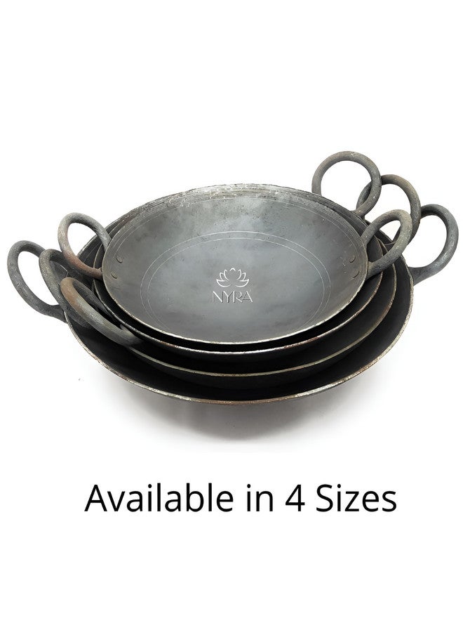 Nyra Kitchenware Black Iron Dishwasher Safe Serving Kadhai 1.5L - Image 4
